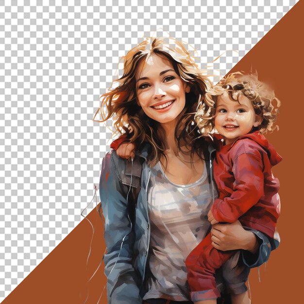 PSD mother and child in precious portraits