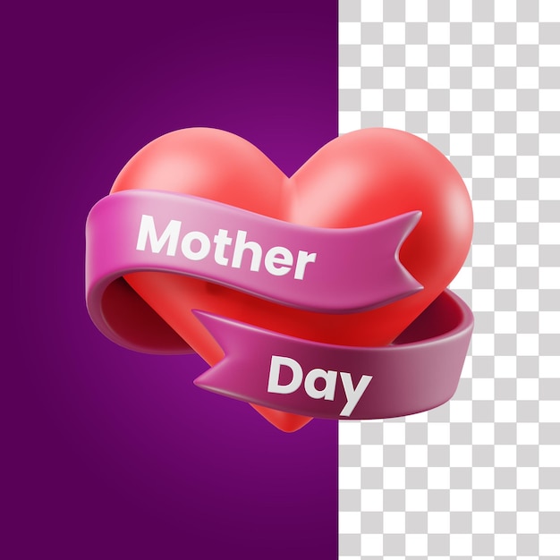 PSD mother day 3d icon