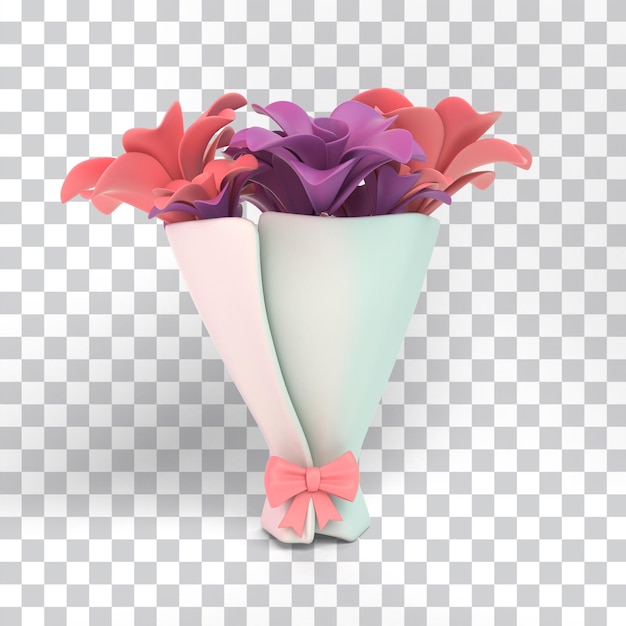 PSD mother day flower bouquet