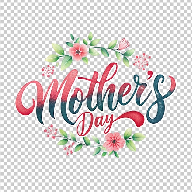 PSD mother day text png