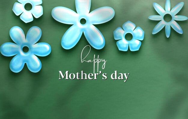 Mother's day luxury greeting card floral background