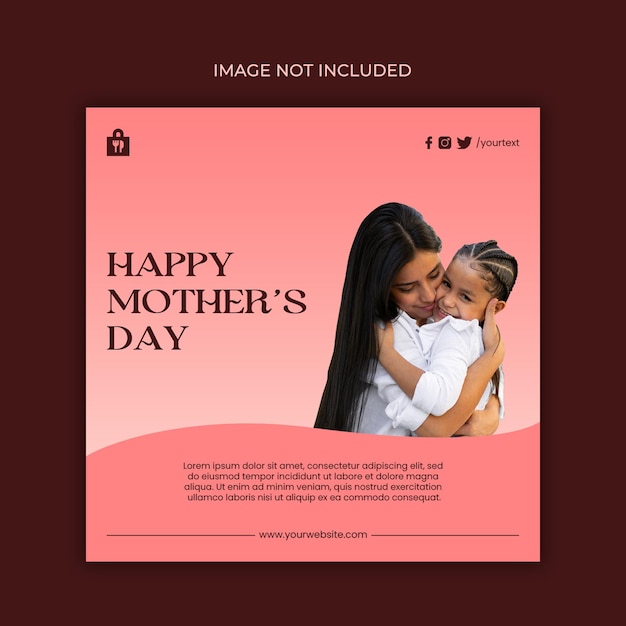 PSD mother's day post 07