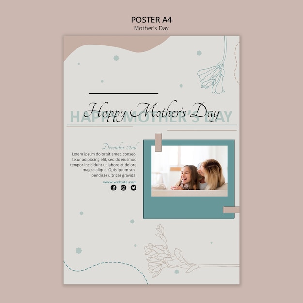 mother's day poster template