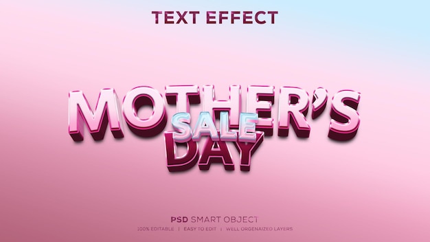 PSD mother's day psd text effect