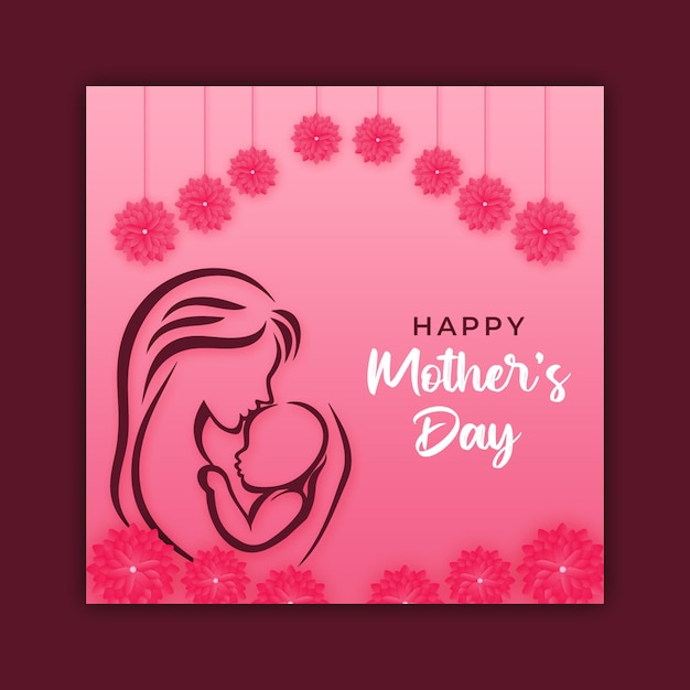 PSD mother's day social media post 02