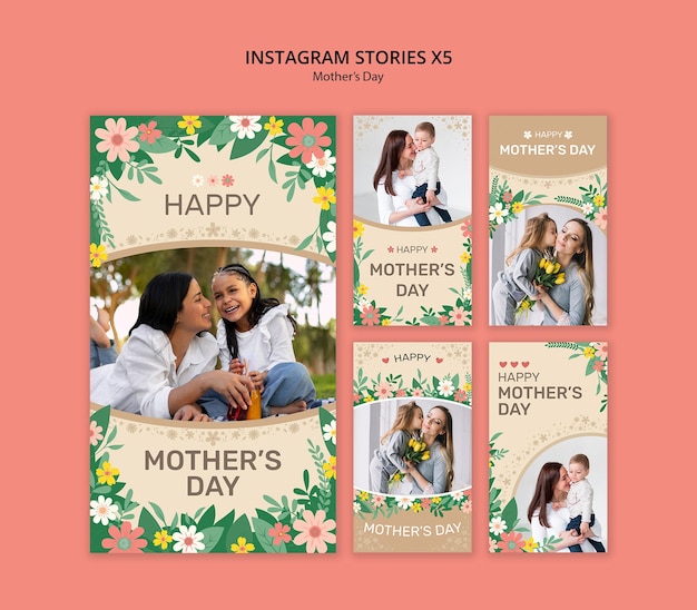 PSD mother's day template design