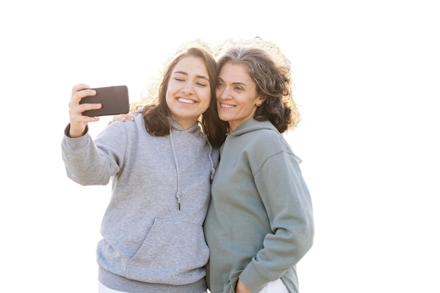 Mother spending time outdoors with her daughter