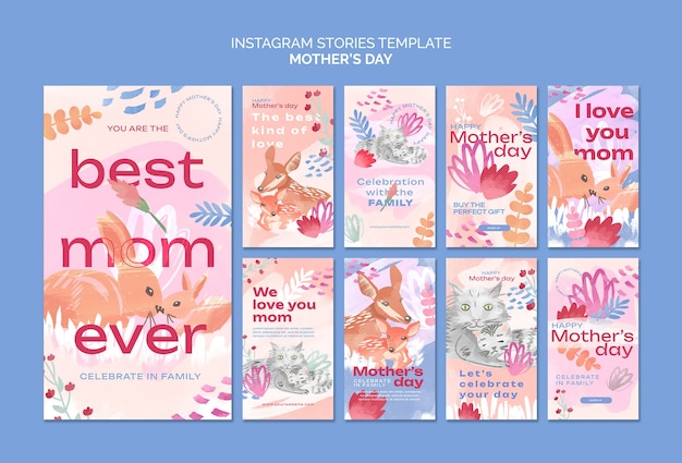 mothers day celebration instagram stories