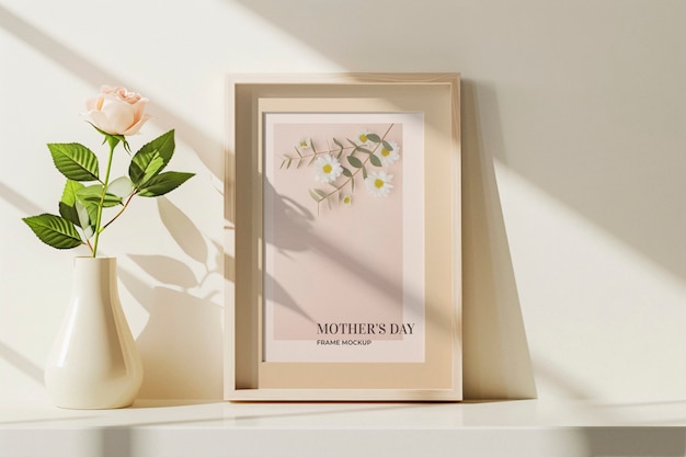 PSD mothers day celebration with frame