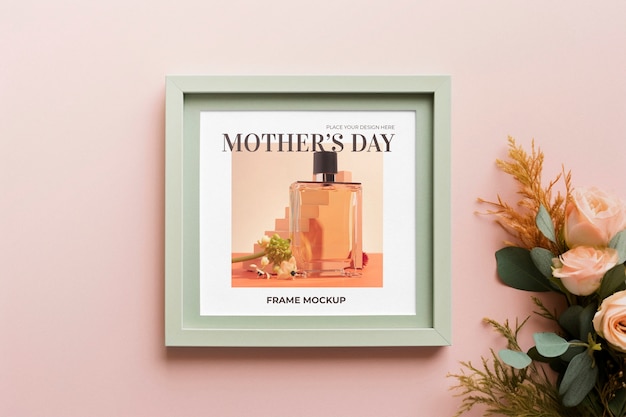 PSD mothers day celebration with frame