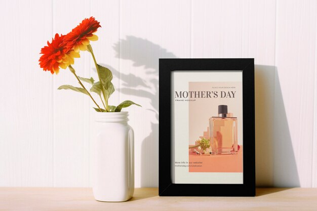 PSD mothers day celebration with frame