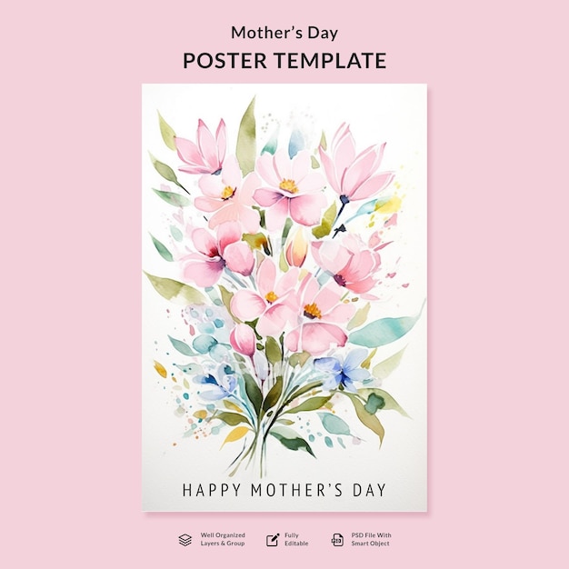 Poster creativo per la festa della mamma