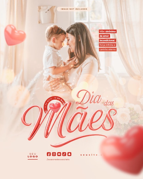 mothers day happy mothers day social media editable template