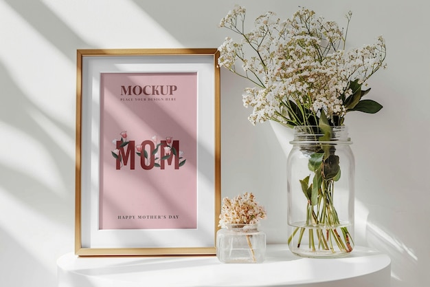 PSD mothers day mockup design