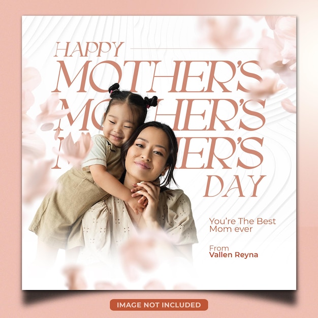 PSD mothers day social media banner