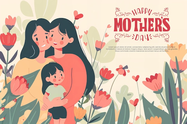 PSD mothers day social media template