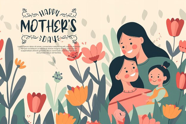 PSD mothers day social media template