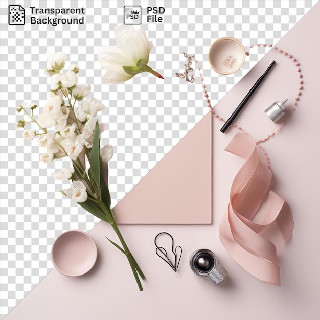 PSD mothers' day and spring fashion items object isolated with transparent background