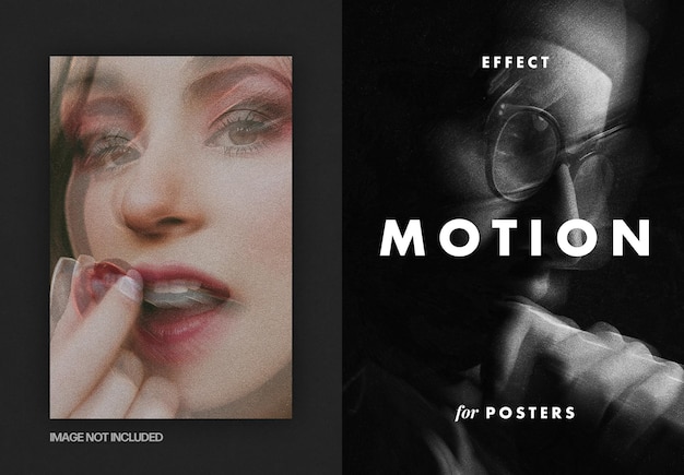 PSD effetto motion blur per poster