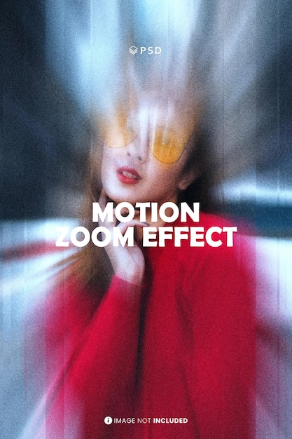 PSD motion zoom photo effect