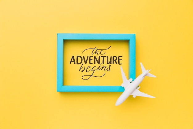 Motivational lettering quote for holidays traveling concept