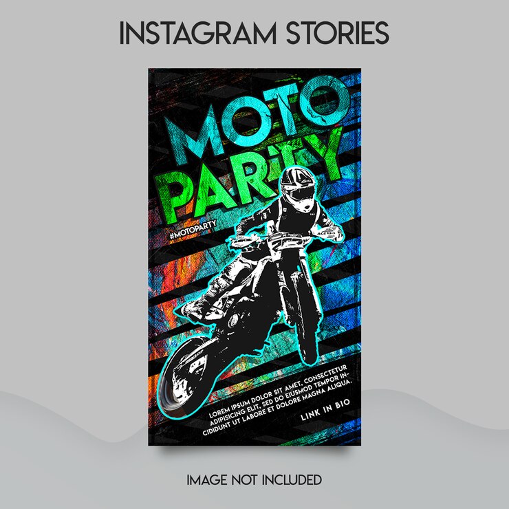 Moto party instagram stories template