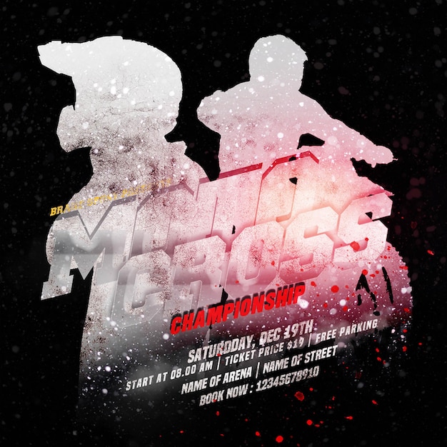 Motocross Championship Post Banner