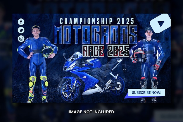 PSD motocross youtube thumbnail