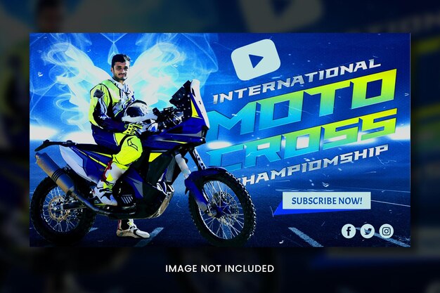 PSD motocross youtube thumbnail