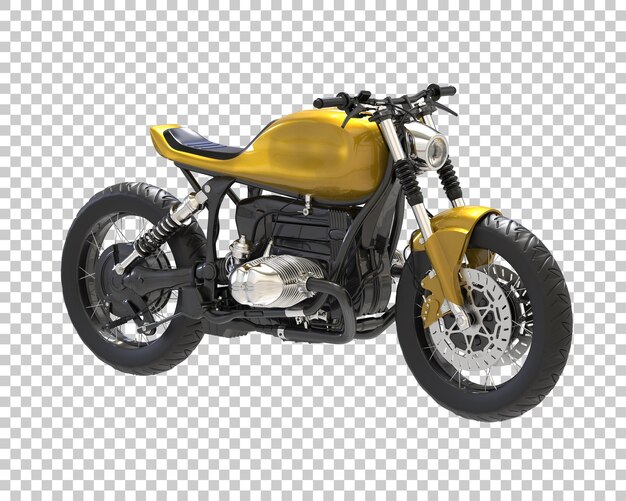 PSD motocykl izolowany na przezroczystym tle ilustracji renderowania 3d
