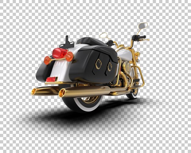 Motocykl Izolowany Na Tle Ilustracja Renderingu 3d