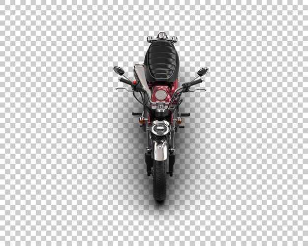 Motocykl Izolowany Na Tle Ilustracja Renderingu 3d