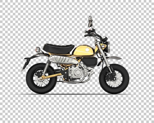 Motocykl izolowany na tle ilustracja renderingu 3D