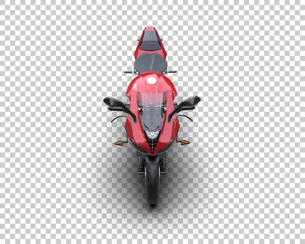 Motocykl Izolowany Na Tle Ilustracja Renderingu 3d