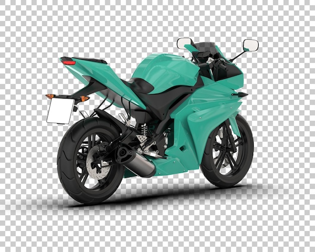 PSD motocykl izolowany na tle ilustracja renderingu 3d