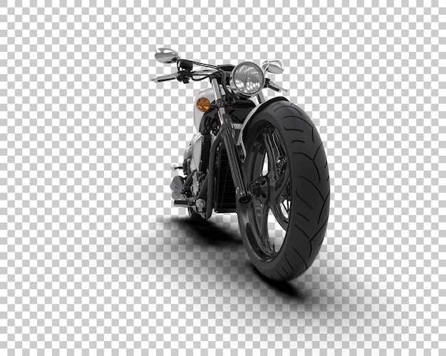 Motocykl izolowany na tle ilustracja renderingu 3D