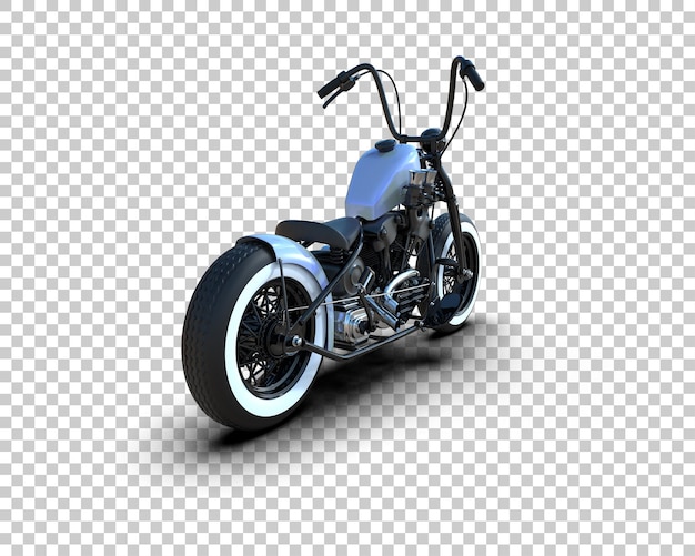 Motocykl izolowany na tle ilustracja renderingu 3D