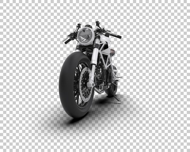 Motocykl izolowany na tle ilustracja renderingu 3D