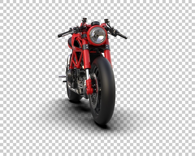 Motocykl izolowany na tle ilustracja renderingu 3D