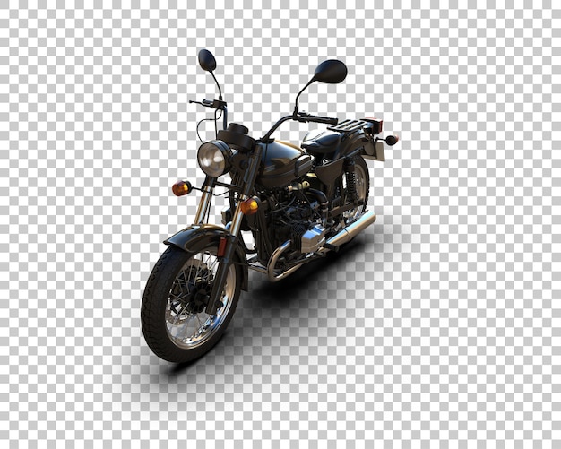 Motocykl izolowany na tle ilustracja renderingu 3D
