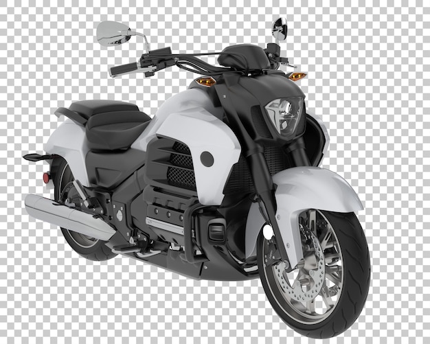 PSD motocykl na przezroczystym tle ilustracja renderowania 3d