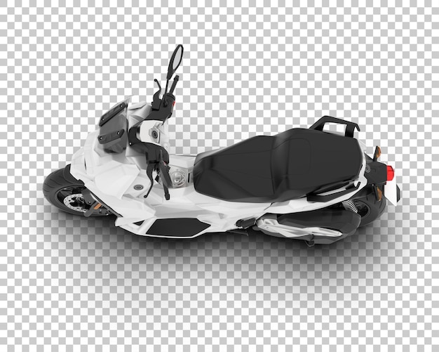 PSD motocykl na przezroczystym tle ilustracja renderowania 3d