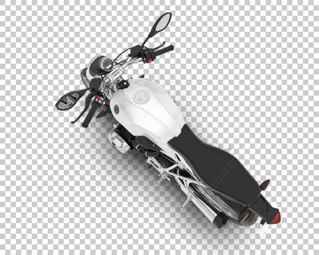 Motocykl Na Przezroczystym Tle Ilustracja Renderowania 3d