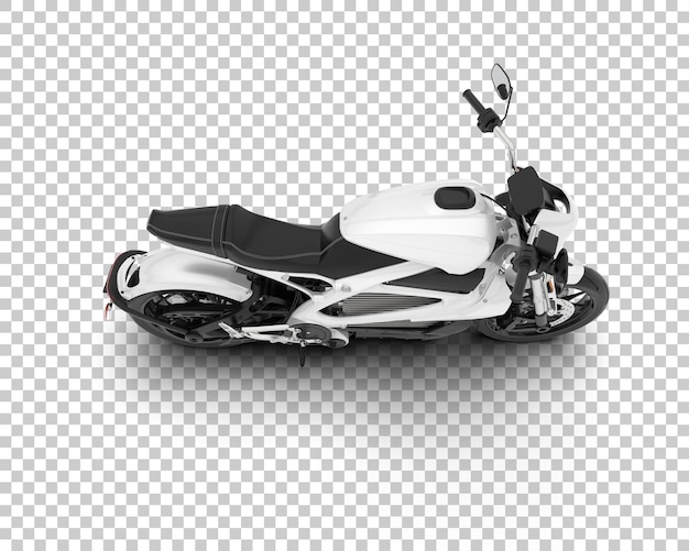 Motocykl Na Przezroczystym Tle Ilustracja Renderowania 3d