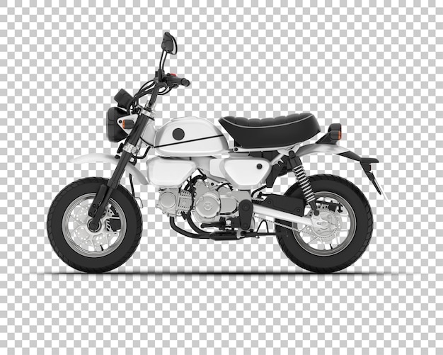 Motocykl na przezroczystym tle ilustracja renderowania 3d