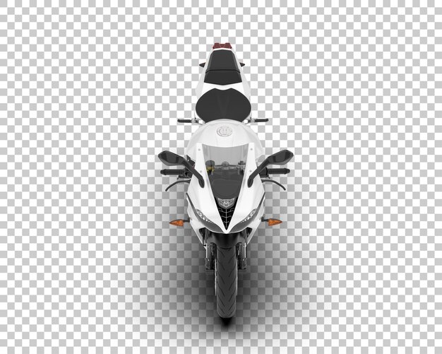 Motocykl Na Przezroczystym Tle Ilustracja Renderowania 3d