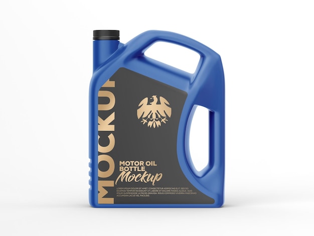 Mockup di bottiglia di olio motore