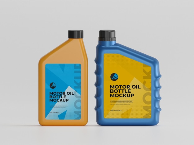 モーターオイルボトルのモックアップ