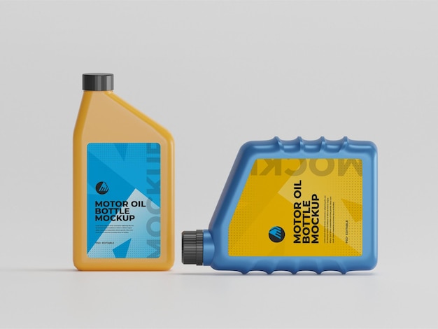 PSD motor oil bottle mockup