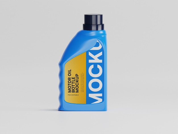 Bottiglia di olio motore mockup